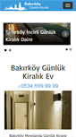 Mobile Screenshot of gunlukkiralikdairebakirkoy.com